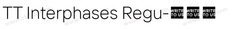 TT Interphases Regu字体转换 TT Interphases Regu字体转换